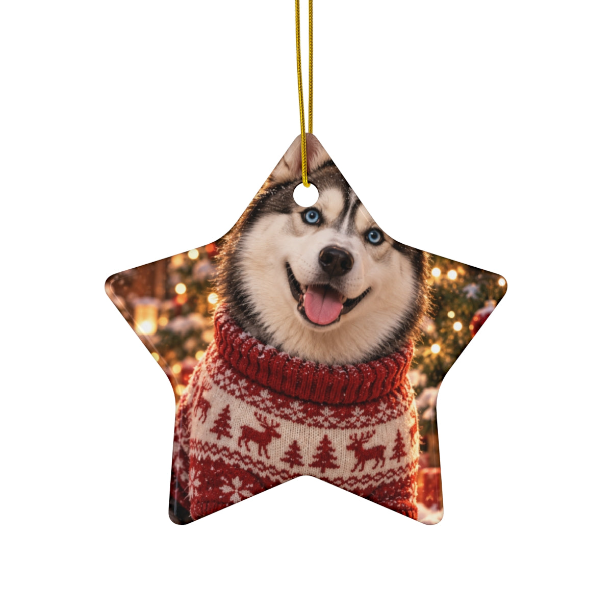 Portrait Christmas Ornament — Paw & Wall
