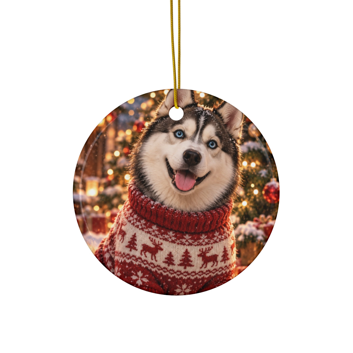 Portrait Christmas Ornament — Paw & Wall