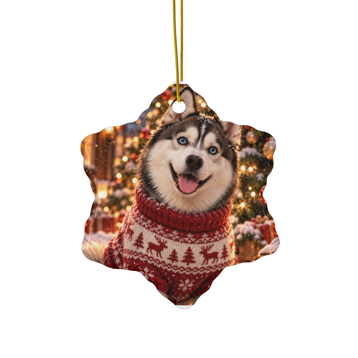 Portrait Christmas Ornament — Paw & Wall