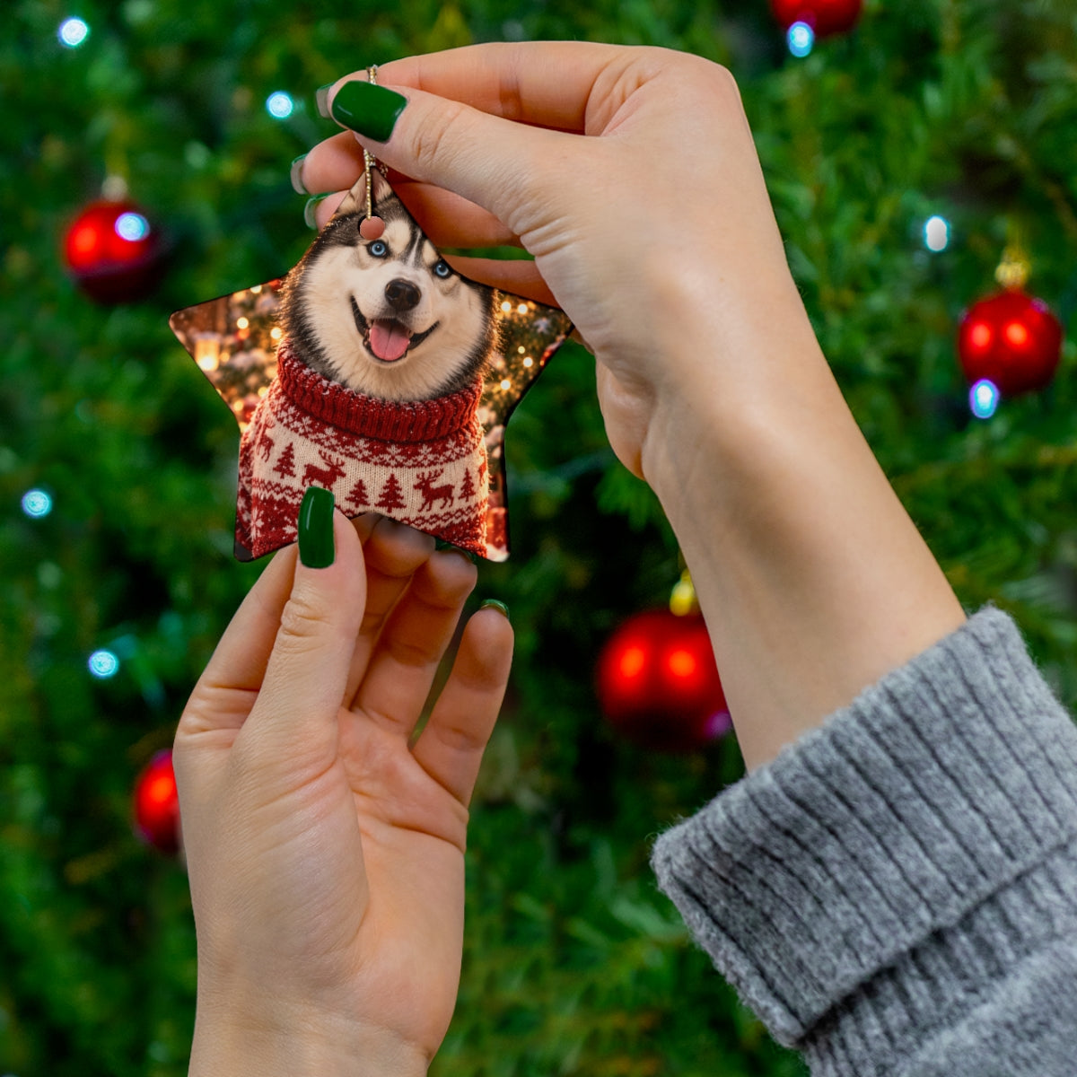 Portrait Christmas Ornament — Paw & Wall