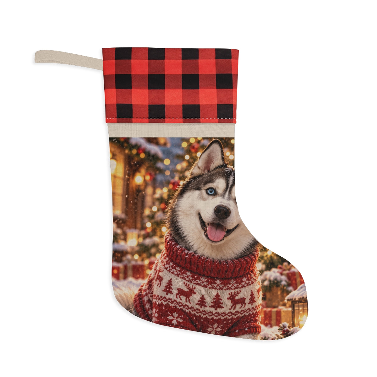 Portrait Christmas Stocking — Paw & Wall