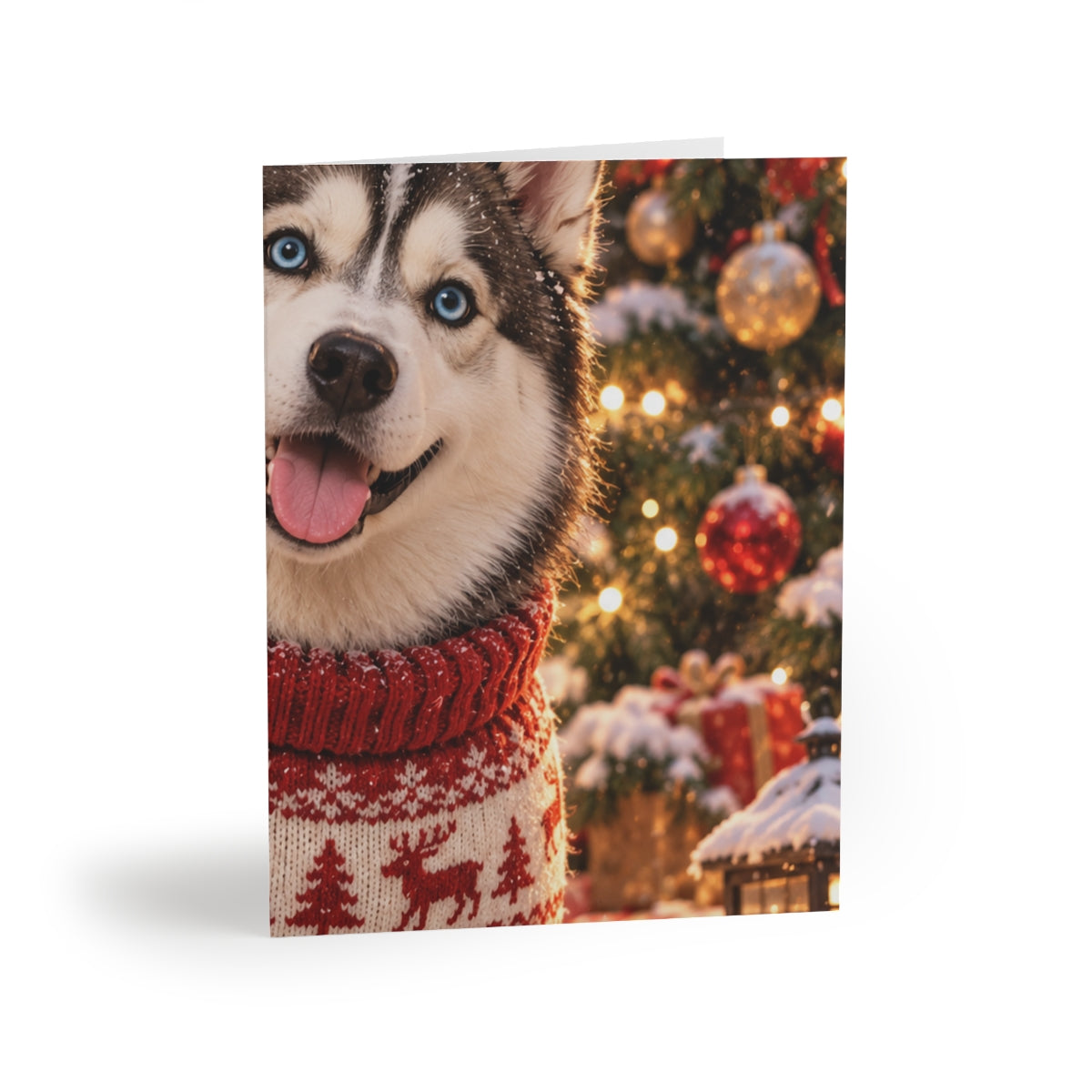 Portrait Holiday Cards — Paw & Wall