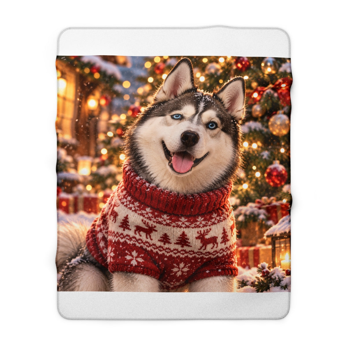 Portrait Sherpa Blanket — Paw & Wall