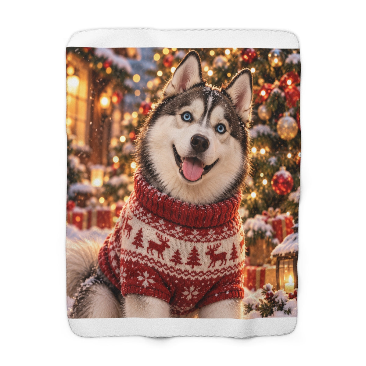 Portrait Sherpa Blanket — Paw & Wall
