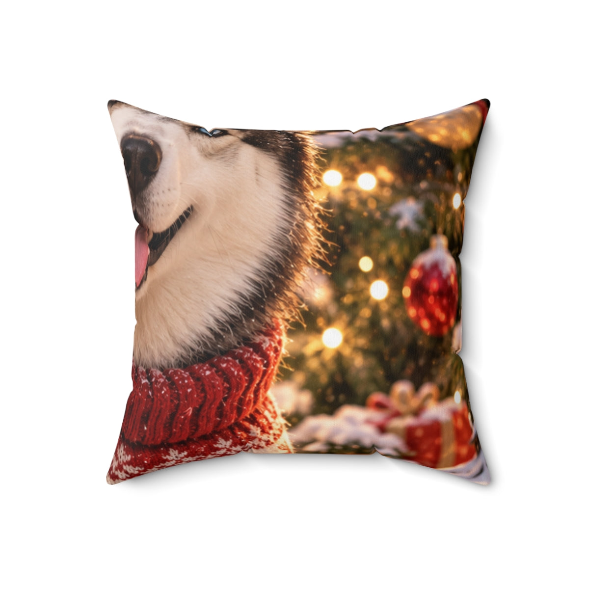 Portrait Throw Pillow — Paw & Wall