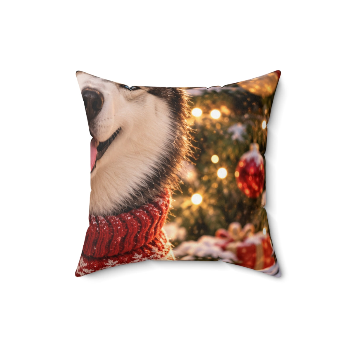 Portrait Throw Pillow — Paw & Wall